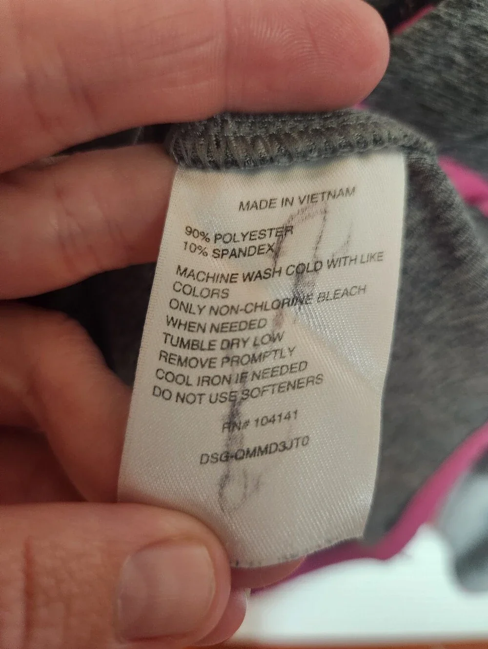 Reebok Girls XS (6-8) Heather Gray And Pink Zip Up Jacket With Hood
